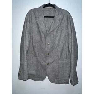 Polo Ralph Lauren Men's 46L Unstructured Sport Coat Herringbone Wool Blend